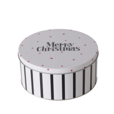 Boltze Soho tárolódoboz 19,5 cm x 9 cm fekete-fehér karácsonyi dekoráció