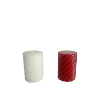 Boltze Wrap tömbgyertya 7 cm x 10 cm több színben karácsonyi dekoráció