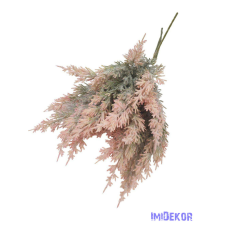  Bolyhos műzöld csokor 41cm 3322 - Rózsaszín dekorációs kellék