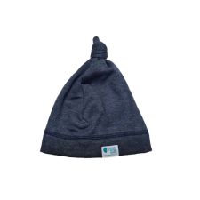  Bolyhos téli csomós sapka, egyszínű, szürkéskék babasapka, sál