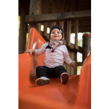  Bolyhos téli csősál, egyszínű, fekete babasapka, sál