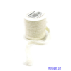  Bolyhos textil szalag 10mm x 4,11m - Törtfehér