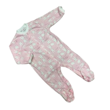 Bomer Pamut Ujjas Rugdalózó - Rózsaszín Nyuszis 68 rugdalózó