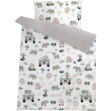 BOMIMI Ágyneműhuzat - Utazó állatkert, szürke (8595673205569) lakástextília