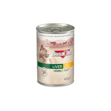BonaCibo Bonacibo Canned Cat Foods Liver 400 g macskaeledel
