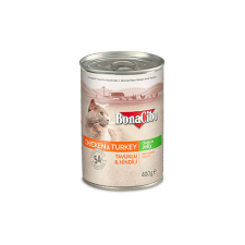 BonaCibo Canned Cat Chicken Turkey 400g macskaeledel