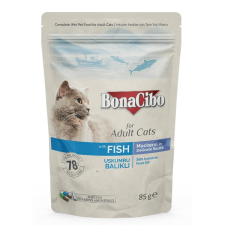 Bonacibo Pouch - Wet Adult Cat Food - Mackarel 85 g macskaeledel