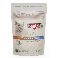  Bonacibo Pouch - Wet Kitten Food - Chicken 85 g macskaeledel