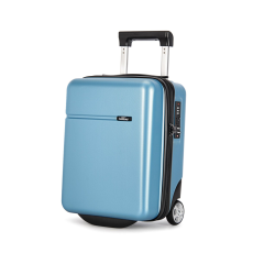 BONTOUR 40x30x20cm kabinbőrönd, WIZZ AIR felvihető kézipoggyász, jégkék