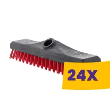 Bonus Bodtrix padlósuroló kefe fej Piros 30cm (Karton - 24 db) takarító és háztartási eszköz