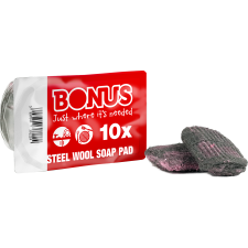 Bonus Bonus szappanos fémpárna 10db-os (Karton - 48 csg) tisztító- és takarítószer, higiénia