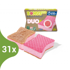 Bonus DUO karcmentes mosogatószivacs 2db-os (Karton - 31 csg) tisztító- és takarítószer, higiénia