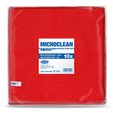 Bonus Mikroszálas univerzális kendő 32x32cm piros 10 darabos takarító és háztartási eszköz
