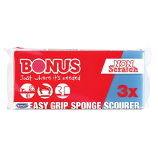 Bonus Mosogatószivacs BONUS formázott 9,5x7,1x13,5 cm 3 db-os tisztító- és takarítószer, higiénia