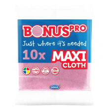 Bonus PRO MAXI univerzális törlőkendő 38x40cm Piros 10db takarító és háztartási eszköz