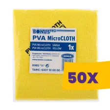 Bonus PRO PVA MicroCLOTH törlőkendő sárga (Karton - 50 csomag) takarító és háztartási eszköz