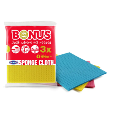 Bonus Szivacsos kendő 3 db/csomag, B132 Bonus tisztító- és takarítószer, higiénia