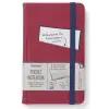  Bookaroo Pocket Notebook (A6) Journal - Dark Red