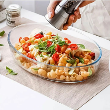  Borcam üveg sütőtál ovális 3.2 liter sütés és főzés