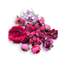  Bordó művirág dekoráció tortára sütés és főzés