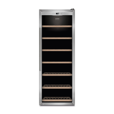 Borhűtő, 137 palack, Caso Germany, WineSafe 137, inox borhűtőgép
