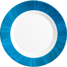 Bormioli Rocco Mélytányér, Bormioli Rocco Careware 23 cm, kék tányér és evőeszköz
