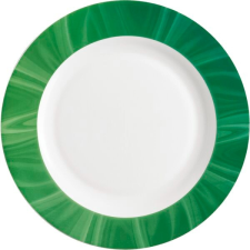 Bormioli Rocco Sekély tányér, Bormioli Rocco Careware 19,5 cm, zöld tányér és evőeszköz