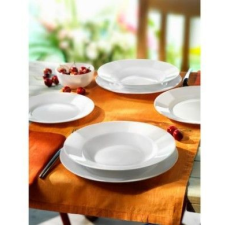 Bormioli Toledo Asztalkészlet - Fehér - 6 Fő - 18 db Tányér tányér és evőeszköz