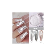Born Pretty Aurora chrome mirror por - ezüst körömdíszítő