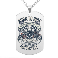  Born to Ride medál lánccal, választható több színben nyaklánc