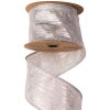  Borneo metál szövet szalag drótos szegéllyel 64mm x 9.1m - Ezüst