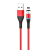 Borofone BU16 USB-A - Lightning apa Mágneses Adat- és Töltőkábel 1,2m - Piros (BU-16-LIGHTNING-PIROS)