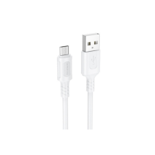 Borofone BX111 FELIZ MICRO USB KÁBEL 2.4A 1 MÉTER FEHÉR kábel és adapter