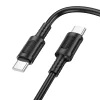 Borofone BX111 FELIZ USB TYPE-C / TYPE-C 60W KÁBEL 1 MÉTER FEKETE