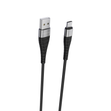 Borofone BX32 USB-A apa - USB-C apa 2.0 Adat és töltőkábel - Fekete (0.25m) kábel és adapter