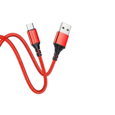 Borofone BX54 ULTRA BRIGHT MICRO USB KÁBEL 1 MÉTER PIROS kábel és adapter