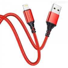 Borofone BX54 USB - Lightning Adat és töltő kábel 1m - Piros (BX54LIGHTNING PIROS) kábel és adapter