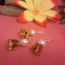  Borostyán és Tekla szett ékszer szett