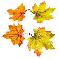  Borostyán levél 16cm dekorációs kellék