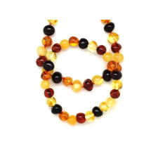  Borostyán vegyes lánc 45cm karkötő pár 8-9mm nyaklánc