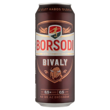 Borsodi Bivaly minőségi világos sör 6,5% 0,5 l sör