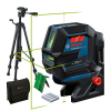 Bosch 0601066M01 GCL 2-50 G zöld Kombilézer + RM 10 Tartó + BT 150 Állvány