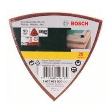 Bosch 25 részes csiszolópapír szett deltacsiszolóhoz, 60, 120, 240-es szemcseméret, 93 mm (260701948 csiszolókorong és vágókorong
