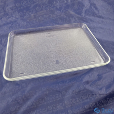 Bosch 265X343 MM Tepsi,üveg (eredeti) BOSCH mikrohullámú sütő beépíthető gépek kiegészítői