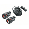 Bosch Akkumulátor szett PBA 12V / 2 x 1,5 Ah akku + GAL 1210 CV töltő