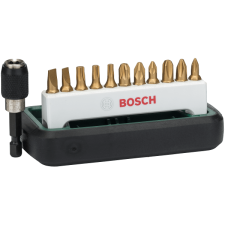 Bosch CSAVAROZÓBIT KÉSZLET 11+1 RÉSZES MÁGNESES BEFOGÓVAL, TOKBAN barkácsgép tartozék
