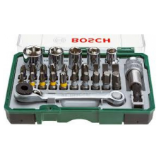 Bosch Csavarozófej és dugókulcs készlet, 27 részes (2607017160) barkácsgép tartozék