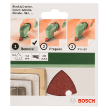 Bosch CSISZOLÓLAP 5DB D:93MM G:60 DELTACSISZOLÓHOZ csiszolókorong és vágókorong
