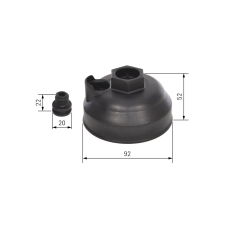 Bosch Fedél, karbamidszűrőház BOSCH F 00B H40 025 autóalkatrész