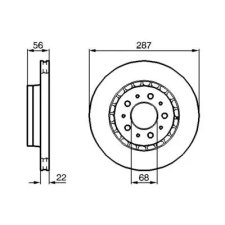 Bosch féktárcsa 0 986 478 388 autóalkatrész